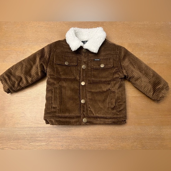 Volcom Brown Corduroy Jacket - Picture 1 of 3